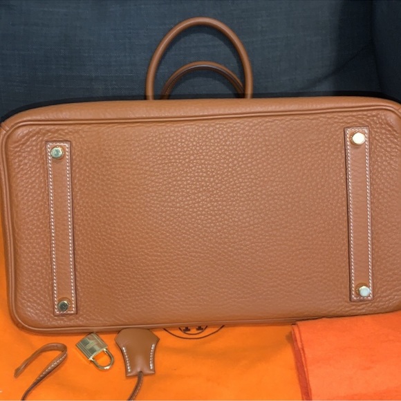 Hermes Birkin 35 Brown Clemenceau with Gold Hardware - Picture 6 of 11